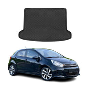 OMAC Bandeja Maletero Alfombrilla para Kia Rio X-Line 2011-2017 Negro Goma TPE