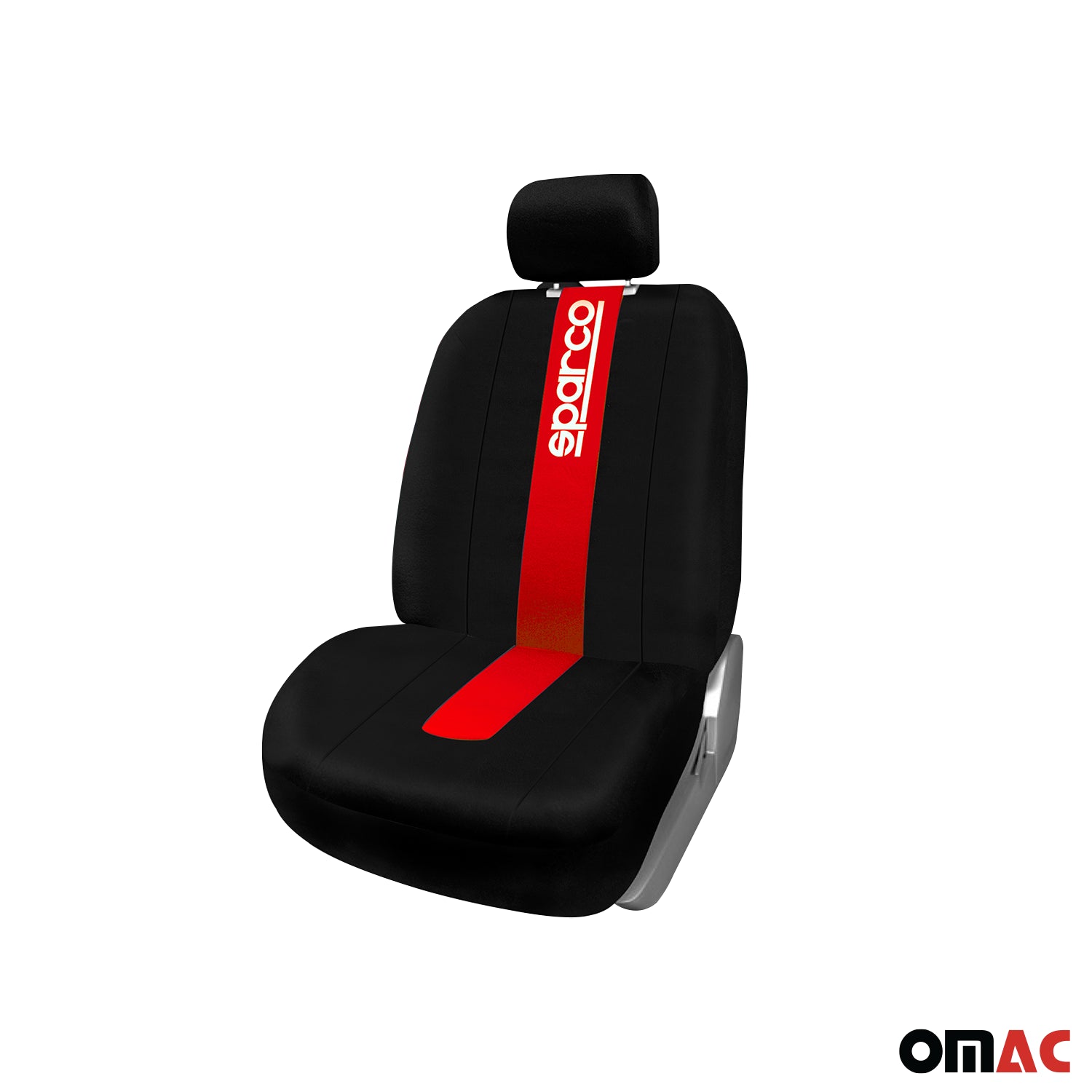 Sparco Funda de Asiento Universal Negro Rojo Delantero Trasero