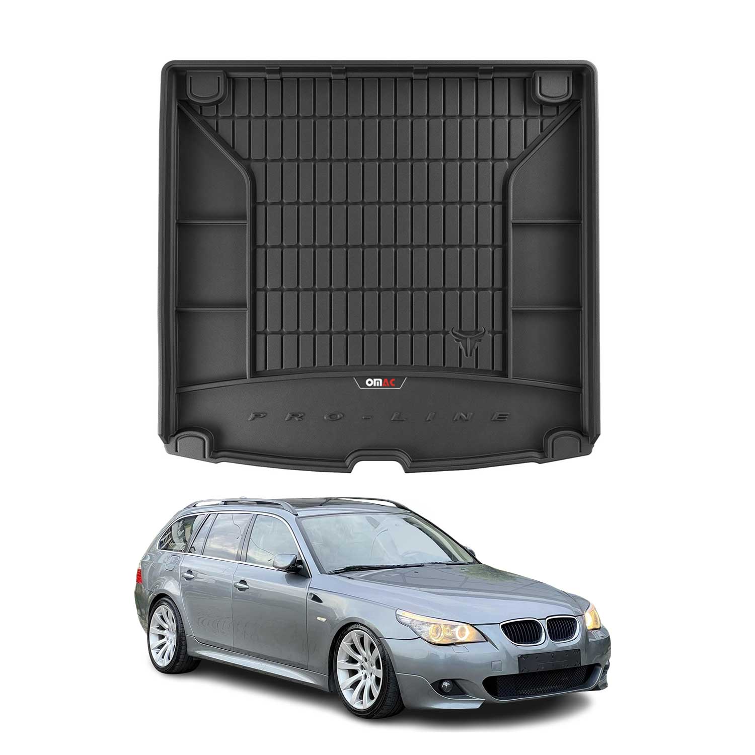 OMAC Premium Bandeja Maletero Alfombrilla para BMW Serie 5 E61 Touring 2004-2010