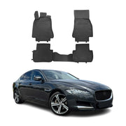 OMAC Alfombrillas De Coche para Jaguar XF 2009-2015 Negro Goma TPE 4Pza