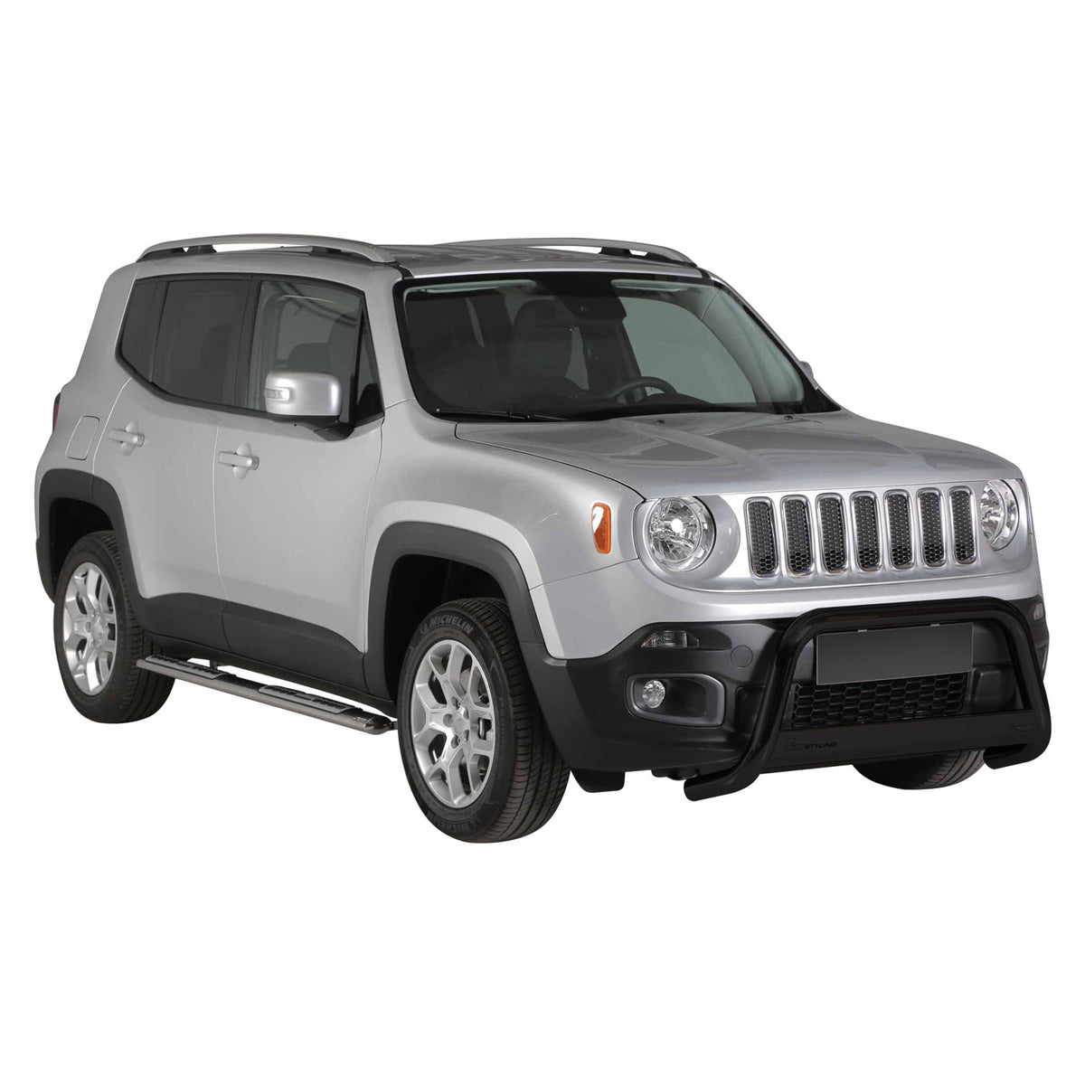 Bull Barra Frontal para Jeep Renegade 2014-2017 Negro Acero 1Pza