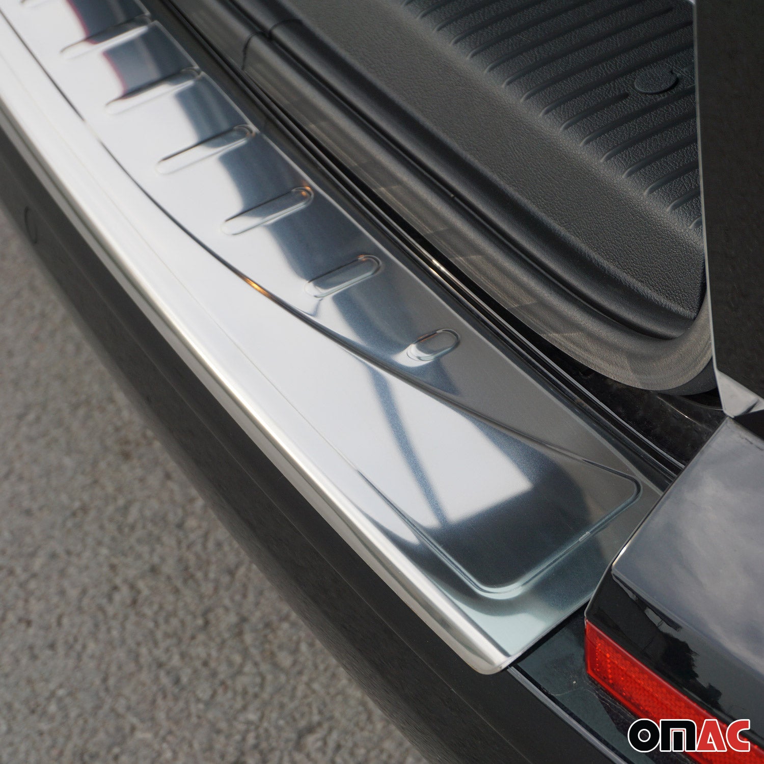 Protector Parachoques para VW T6 T6.1 Transporter 2015-24 Brillante Plata Acero