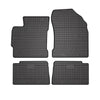 OMAC Alfombrillas De Coche para Toyota Auris 2013-2018 Negro Goma 4Pza