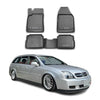OMAC Alfombrillas De Coche para Opel Vectra SW 2002-2008 Negro Goma TPE 4Pza