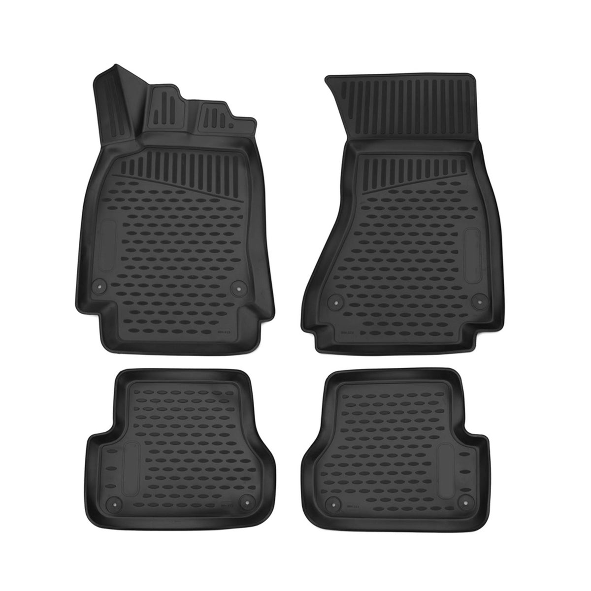 OMAC Alfombrillas De Coche para Audi A6 C7 2011-2018 Negro Goma TPE 4Pza