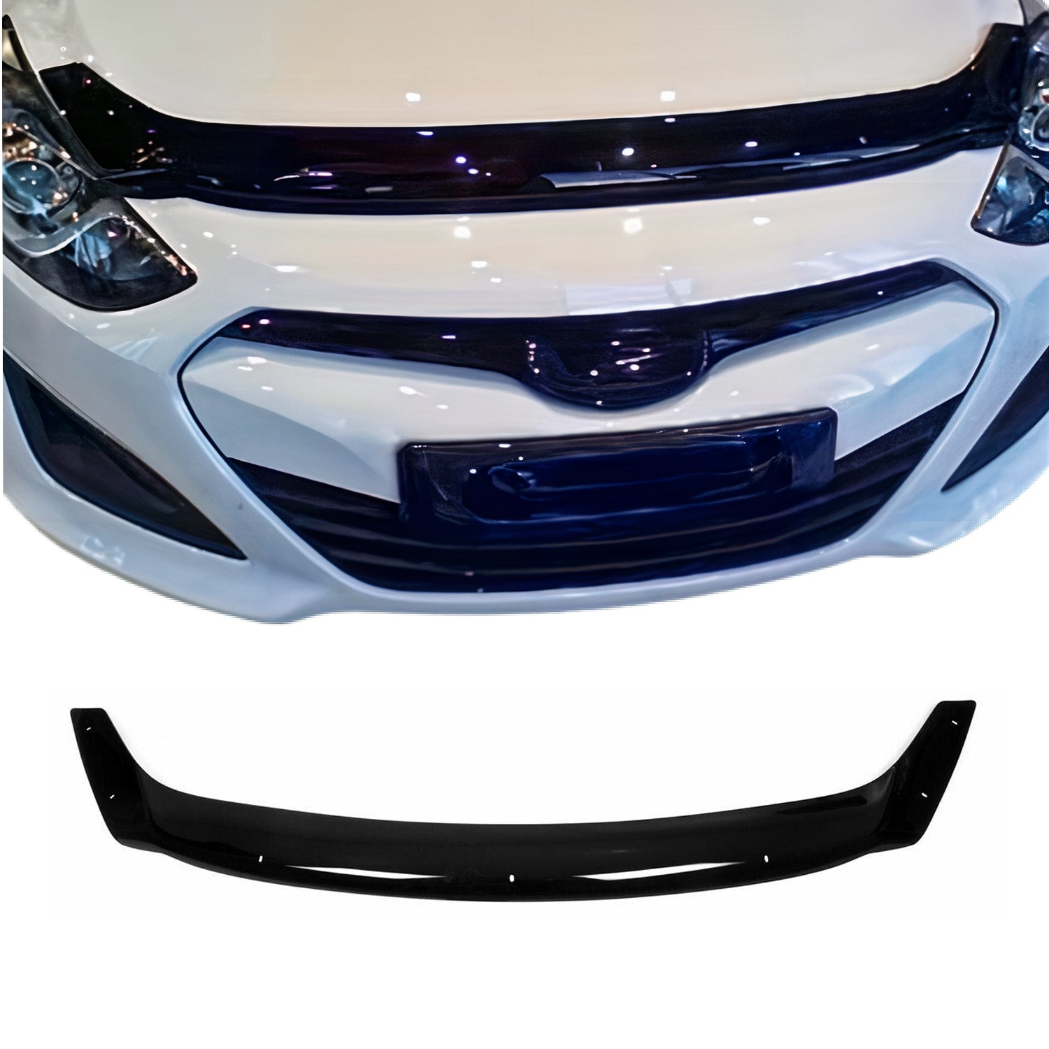 Deflector de Capó para Hyundai i30 2012-2017 Oscuro Brillante Acrílico