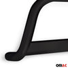 Bull Barra Frontal para Fiat 500X 2014-2018 Negro Brillante Acero 1Pza