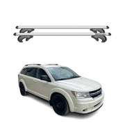 Menabo Barras de Techo Coche Barra para Dodge Journey 2008-2011 Gris Aluminio 2x