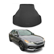 OMAC Bandeja Maletero Alfombrilla para Honda Accord Sedán 2013-2017 Negro TPE