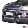 Bull Barra Frontal para Chevrolet Captiva 2006-2010 Negro Brillante Acero 1Pza