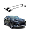 Menabo Barras de Techo Coche Baca para Lexus RX 2015-2019 Gris Aluminio 2Pza