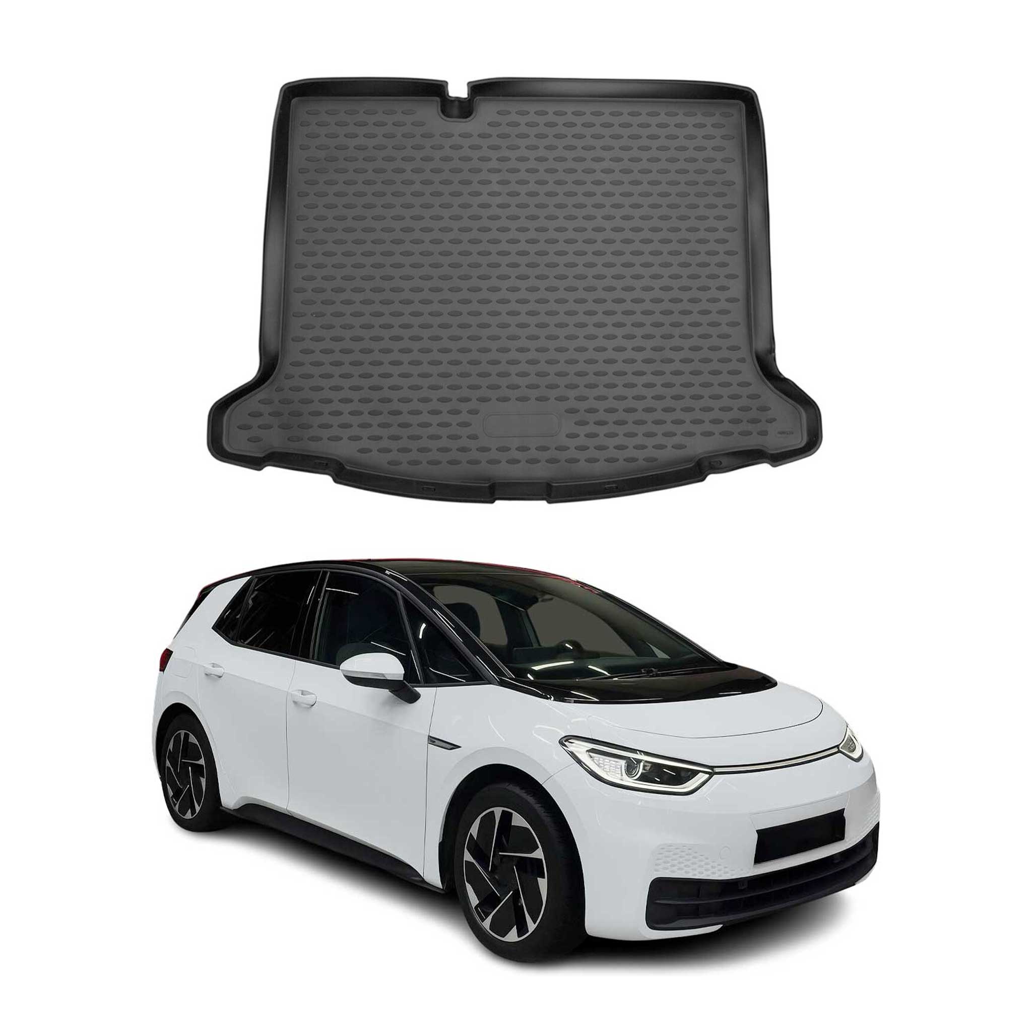 OMAC Bandeja Maletero Alfombrilla para VW ID.3 2019-2024 Negro Goma TPE 1Pza