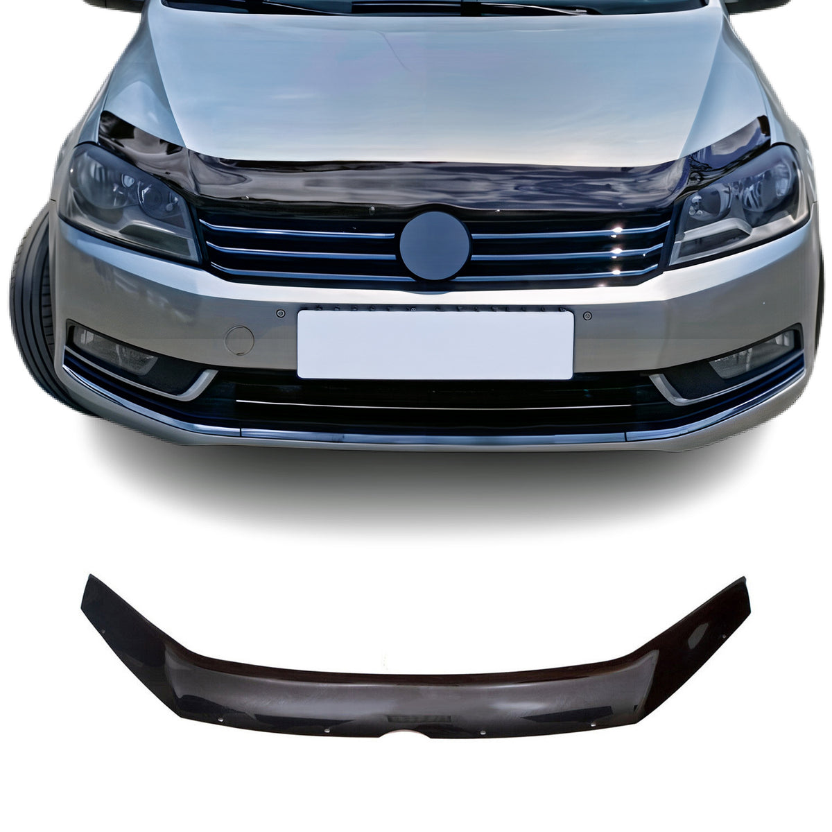 Deflector de Capó para VW Passat 2011-2015 Oscuro Brillante Acrílico