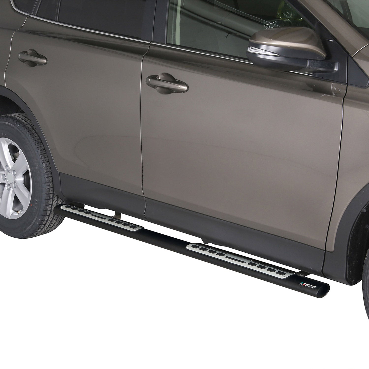 Par de Estribos Barras Laterales para Toyota RAV4 XA40 2013-2015 Negro Acero