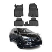 OMAC Alfombrillas De Coche para Renault Koleos 2017-2021 Negro Goma TPE 4Pza