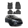 OMAC Alfombrillas De Coche para Renault Koleos 2017-2021 Negro Goma TPE 4Pza