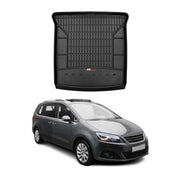 OMAC Premium Bandeja Maletero Alfombrilla para Seat Alhambra 2010-2020 Negro TPE