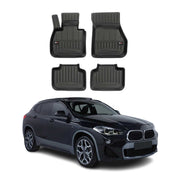 OMAC Premium Alfombrillas De Coche para BMW X2 F39 2018-2023 Negro TPE Goma 4Pza