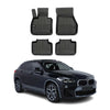 OMAC Premium Alfombrillas De Coche para BMW X2 F39 2018-2023 Negro TPE Goma 4Pza