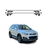 Menabo Barras de Techo Baca para Holden Captiva 2006-2018 Gris Aluminio 2Pza
