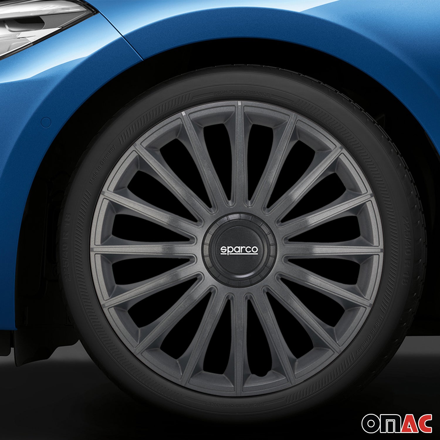 Sparco Tapacubos 16" pulgadas Universal Gris ABS Plástico