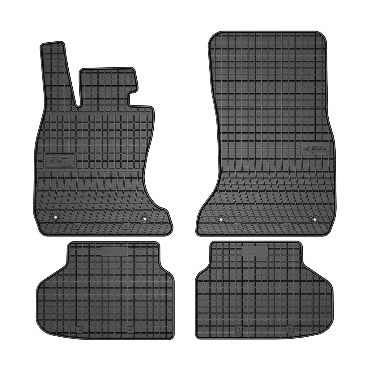 OMAC Alfombrillas De Coche para BMW Serie 7 F01 2008-2015 Negro Goma 4Pza