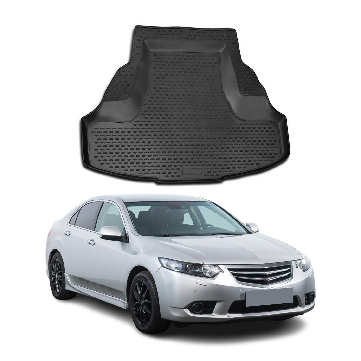 OMAC Bandeja Maletero Alfombrilla para Honda Accord Sedán 2008-2025 Negro TPE