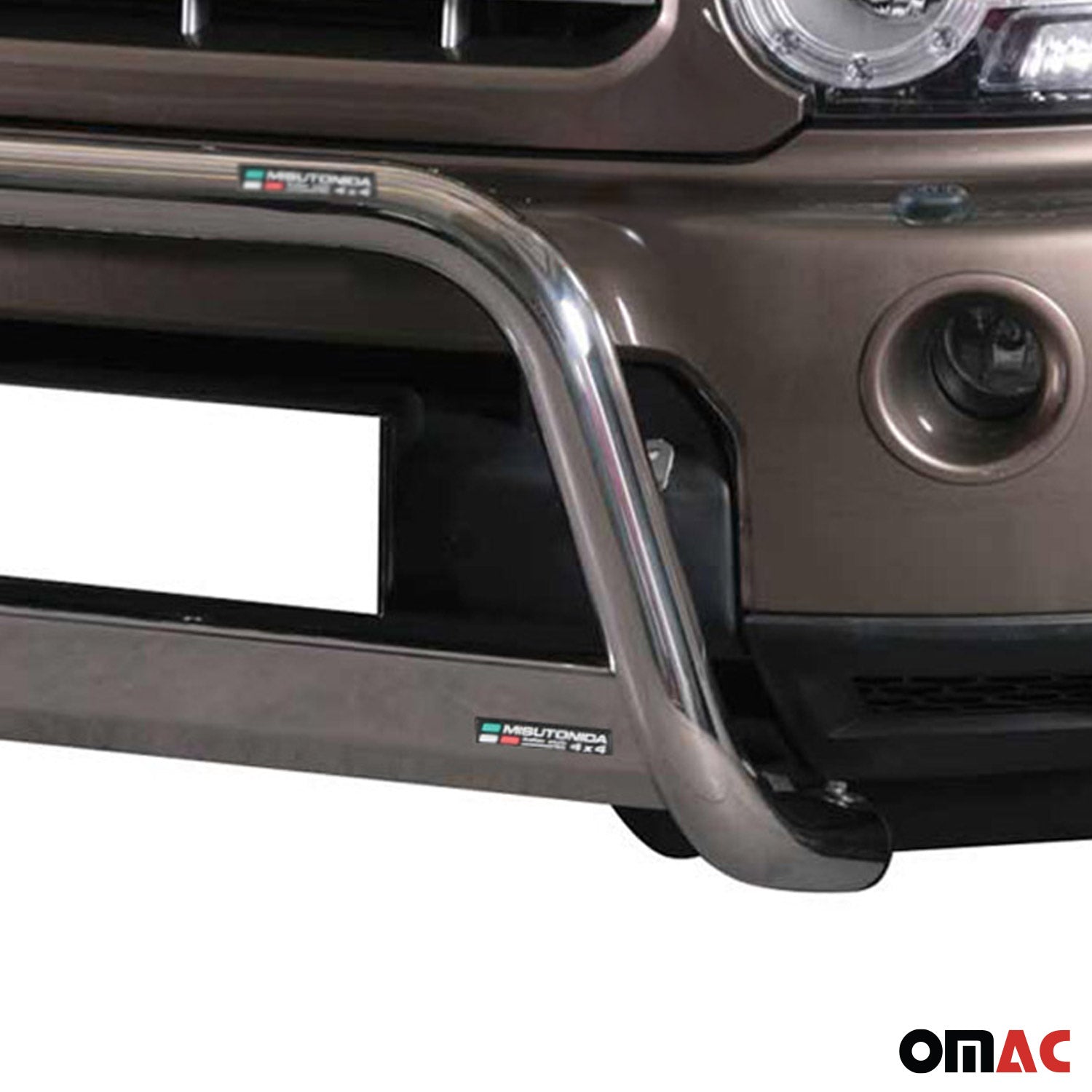 Bull Barra Frontal para Land Rover Discovery 4 2009-2016 Plata Acero