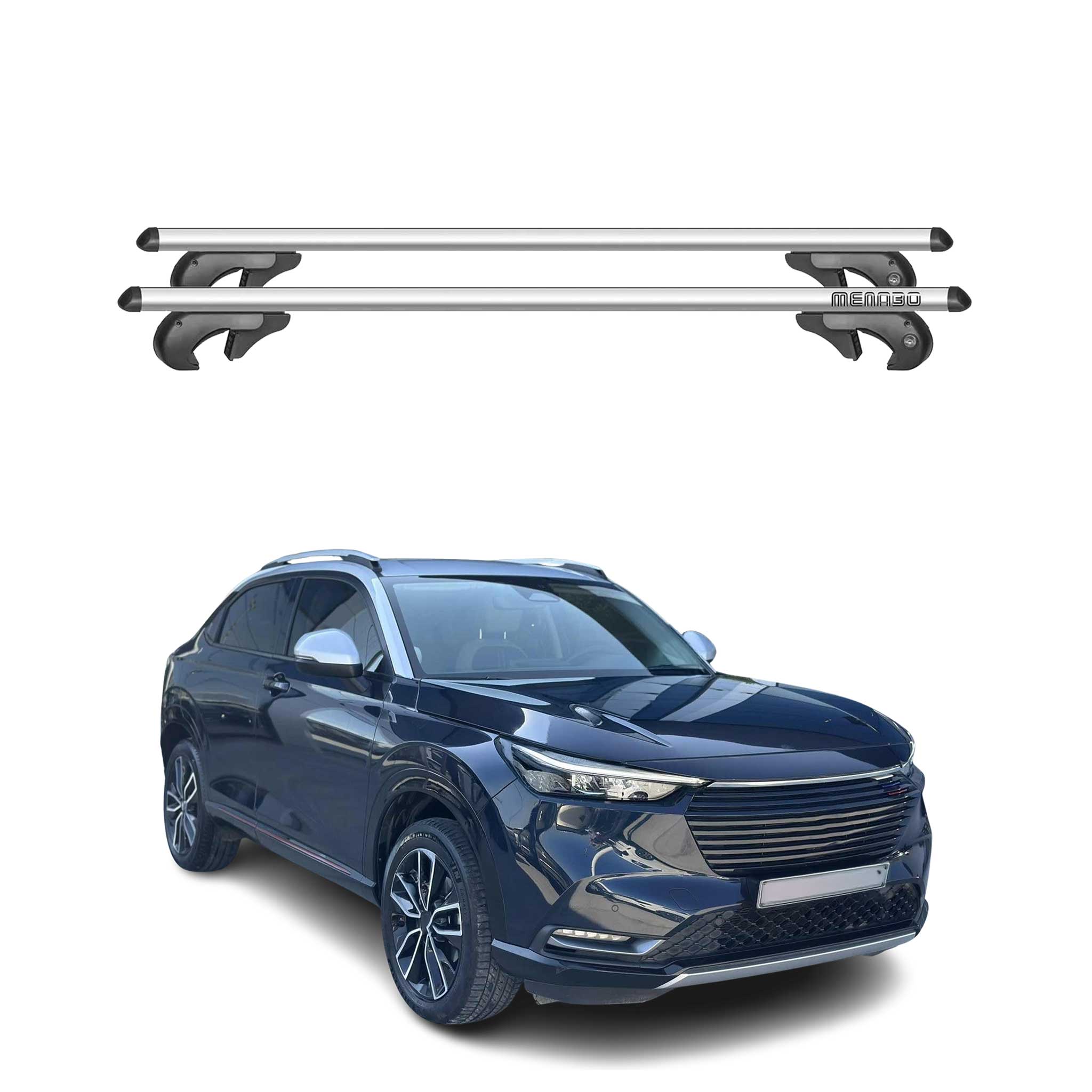 Barras Techo Coche Portaequipajes para Honda HR-V 2021-2025 Gris Aluminio 2Pza