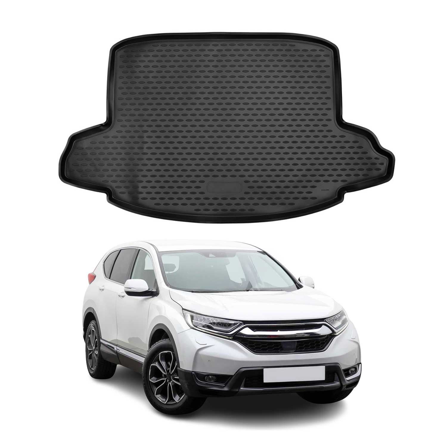 OMAC Bandeja Maletero Alfombrilla para Honda CR-V 2018-2025 Negro Goma TPE 1Pza