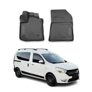 OMAC Alfombrillas De Coche para Dacia Dokker 2012-2021 Negro Goma TPE 2Pza