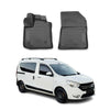 OMAC Alfombrillas De Coche para Dacia Dokker 2012-2021 Negro Goma TPE 2Pza
