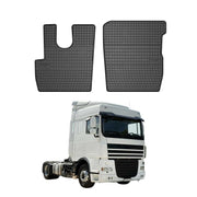 OMAC Alfombrillas De Coche para DAF XF 106 2014-2026 Negro Goma 2Pza
