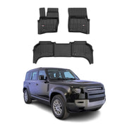 OMAC Premium Alfombrillas De Coche para Land Rover Defender 2020-2026 Goma 3x
