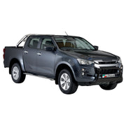 Bull Barra Frontal para Isuzu D-Max 2019-2022 Negro Brillante Acero 1Pza