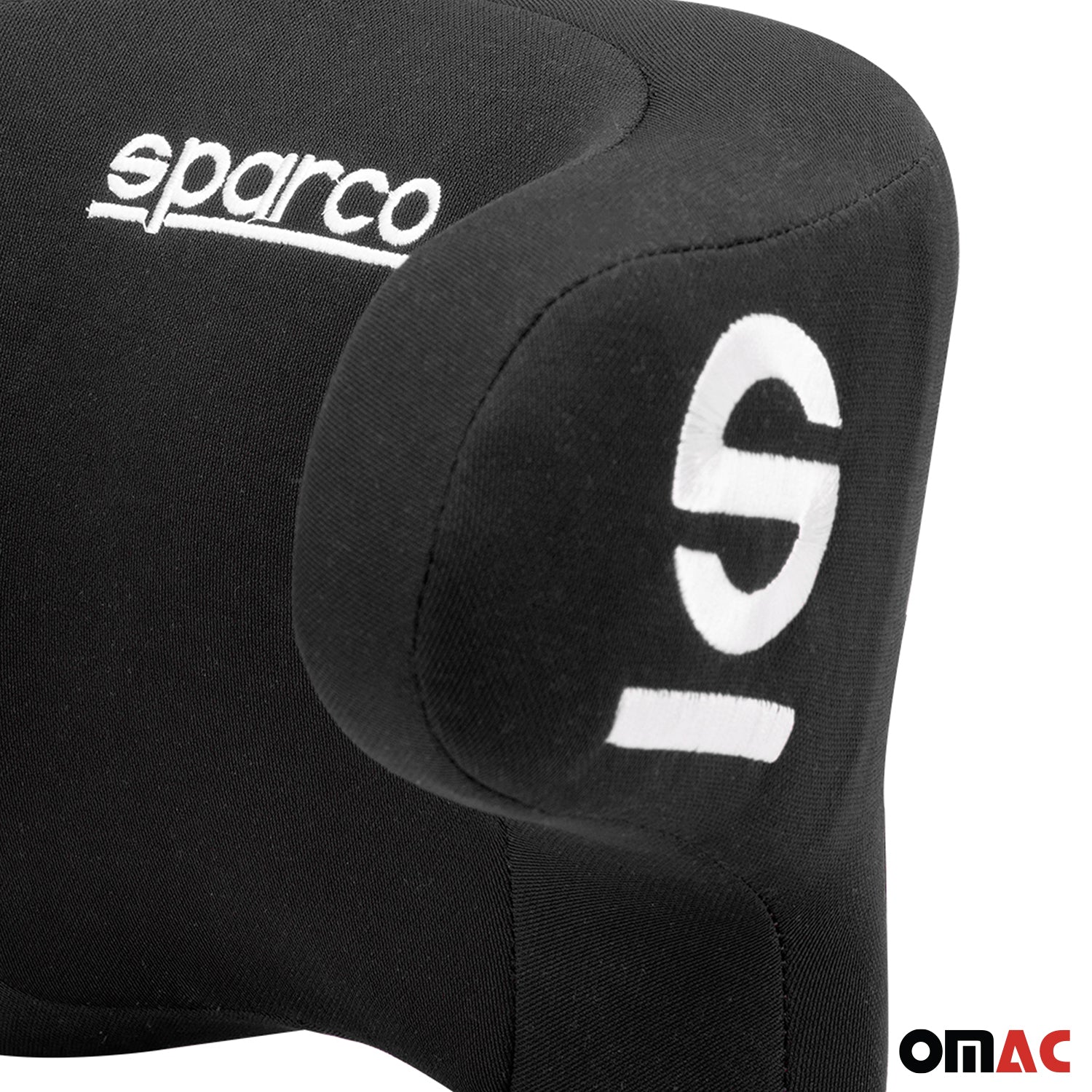 Sparco Cuello Soporte lumbar para de Automóvil Universal Negro Poliéster