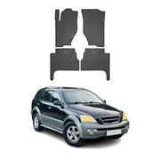 OMAC Alfombrillas De Coche para Kia Sorento 2002-2009 Negro Goma 4Pza