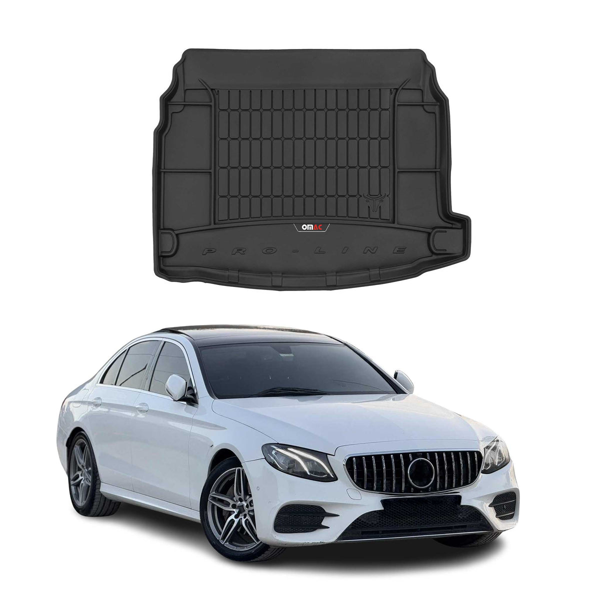 OMAC Premium Bandeja Maletero Alfombrilla para Mercedes E Class W213 2016-2025