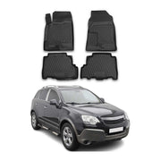 OMAC Alfombrillas De Coche para Opel Antara 2006-2017 Negro Goma 4Pza
