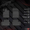 OMAC Premium Alfombrillas Coche para Peugeot 407 Sedán Familiar 2004-2011 TPE 4x