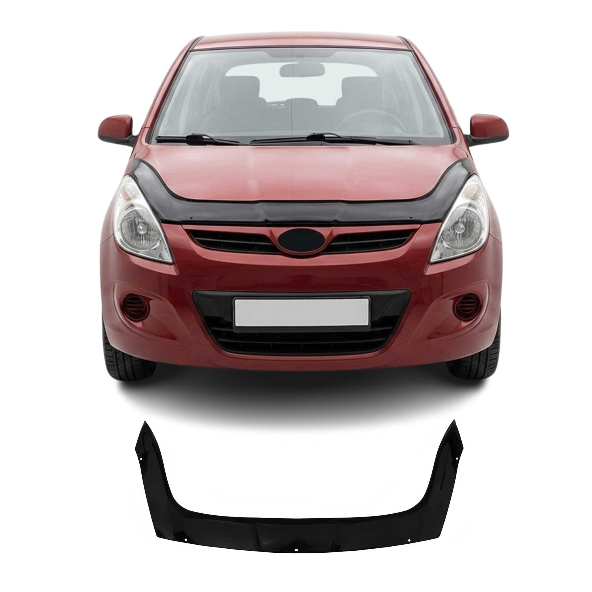 Deflector de Capó para Hyundai i20 2008-2012 Oscuro Brillante Acrílico