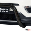 Bull Barra Frontal para Jeep Compass 2016-2021 Negro Brillante Acero 1Pza