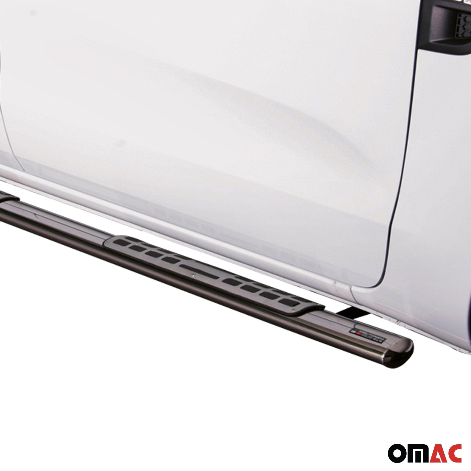 Estribos Barras Laterales para Ford Ranger Single Cab 2012-2025 Plata Acero