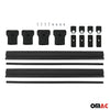 Barras de Techo Baca para VW Caddy 2003-2020 Negro Aluminio 2Pza