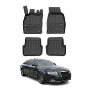 OMAC Premium Alfombrillas De Coche para Audi A6 Familiar Sedán 2008-2011 Goma 4x