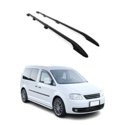 Rieles de Techo Coche para VW Caddy Maxi 3 2003-2015 L2 Largo Negro Aluminio 2x