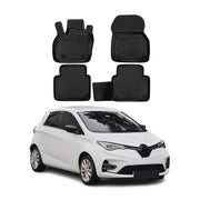 OMAC Alfombrillas De Coche para Renault Zoe 2019-2025 Negro Goma TPE 4Pza