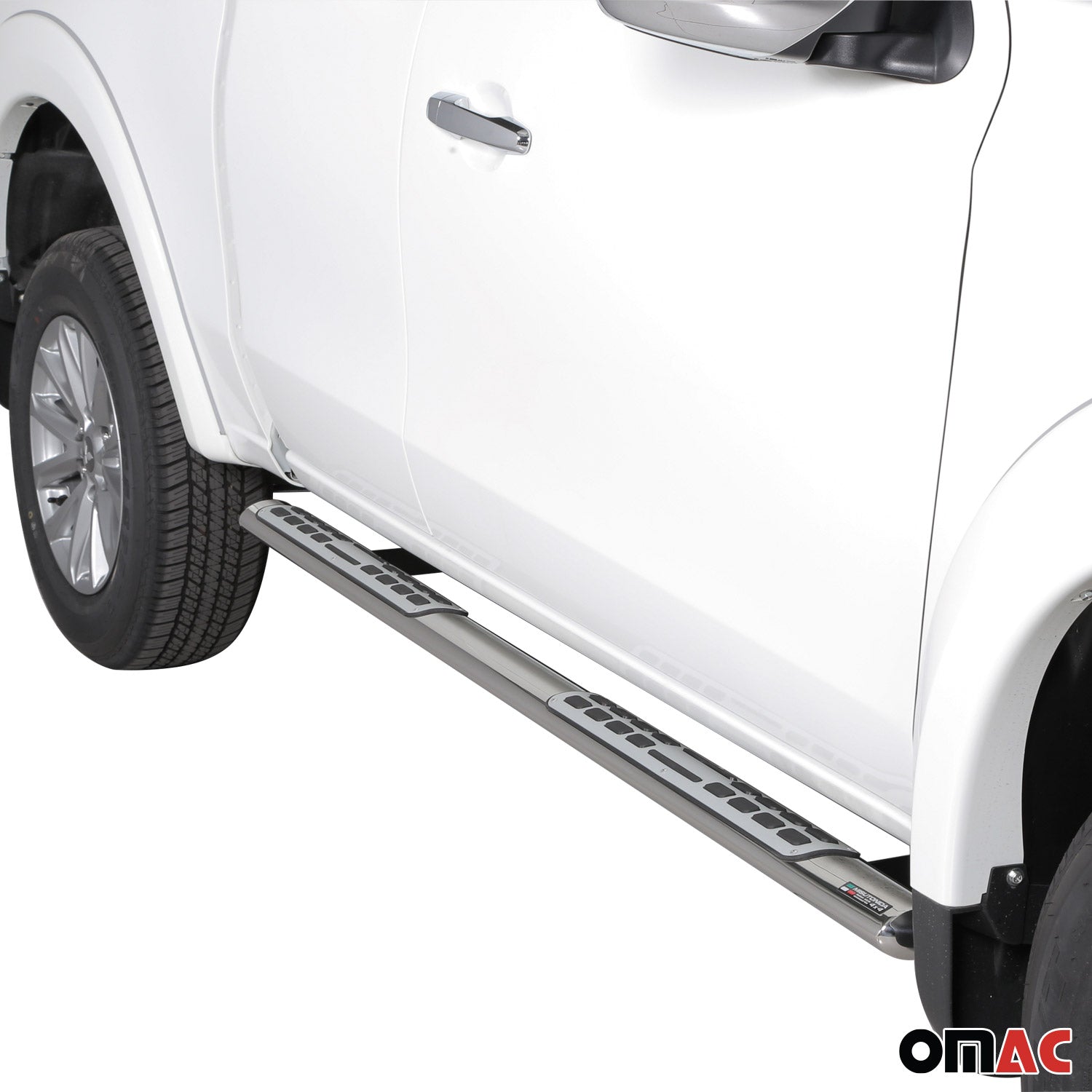 Estribos Barras Laterales para Mitsubishi L200 Club Cab 2015-2025 Plata Acero
