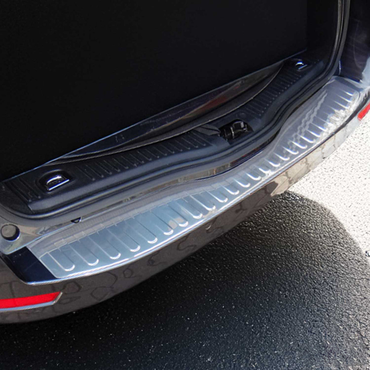 Protector Parachoques para Ford Mondeo Turnier 2007-2010 Plata Brillante Acero