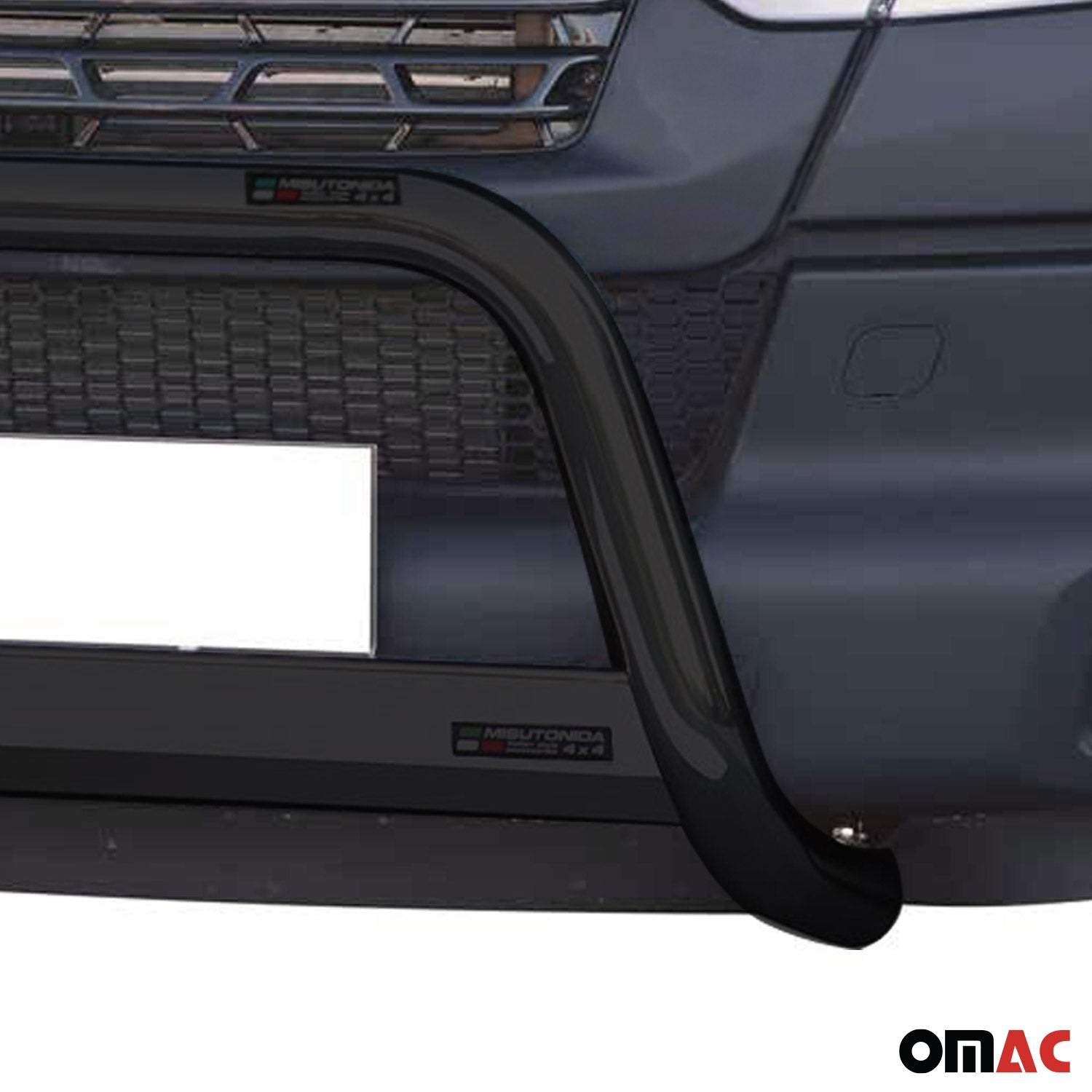 Bull Barra Frontal para Iveco Daily 2012-2014 Negro Brillante Acero 1Pza